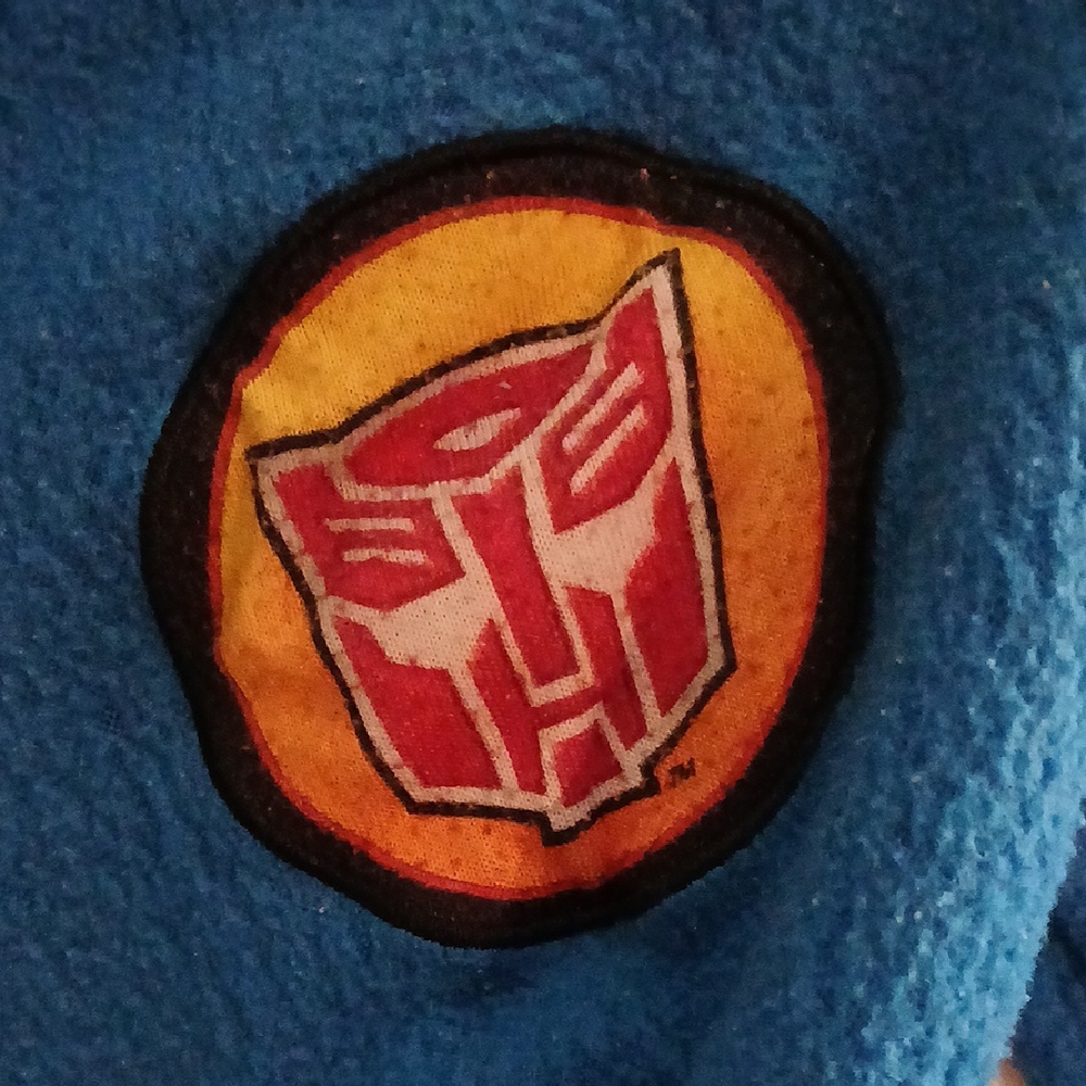 Blue Kids' Robe with Patch - Picture 2 of 5